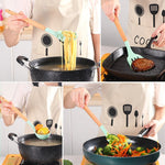 12 Piece Kitchen Utensil Pot Non Stick Silicone