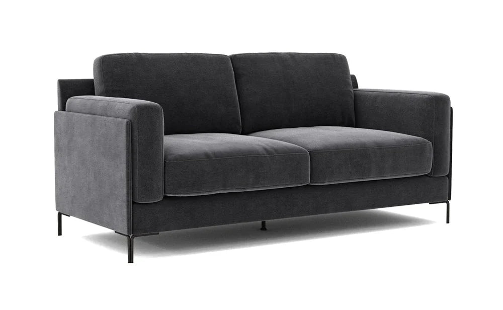 Almera 2 Seater Sofa Dark Blue 3 Seater - Dark Grey