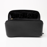 'Freya' Fold-Out Makeup Bag in Black