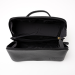 'Freya' Fold-Out Makeup Bag in Black