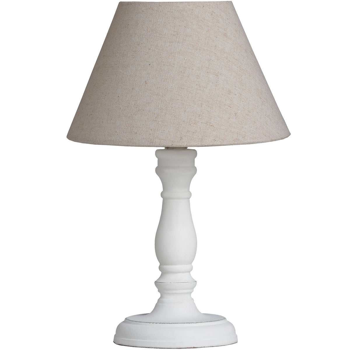 Cyrene White Wood Table Lamp