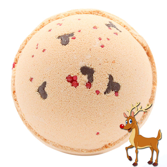 Reindeer and Red Nose Bath Bomb - Toffee & Caramel - ScentiMelti Wax Melts