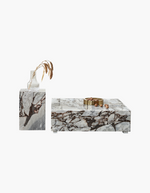 Matteo Square Coffee Table, Marble, White