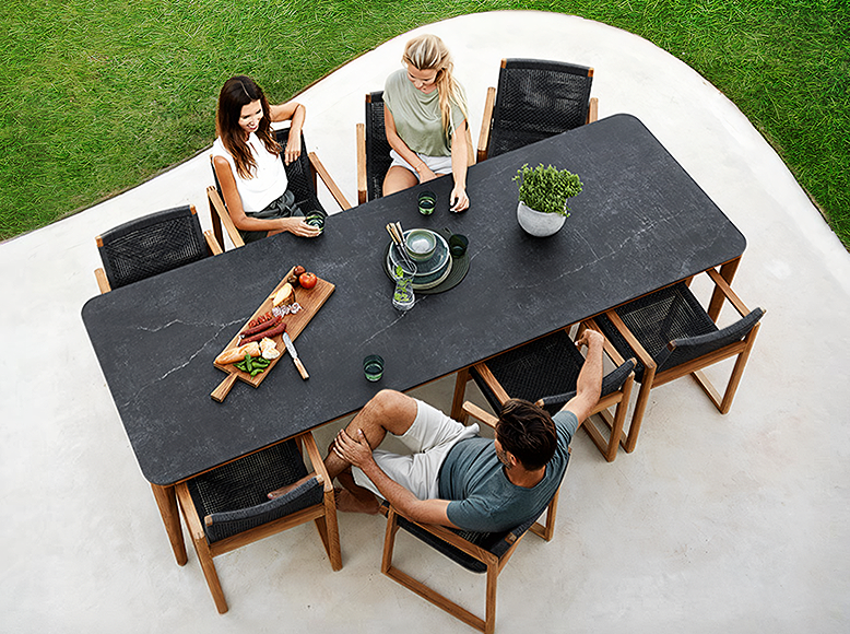 Aisulu Outdoor Dining Set 2 or 6 Seater