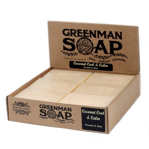 Coconut Cool & Calm Lime Greenman Soap Slice 100g