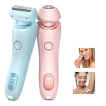 2-in-1 Hair Removal Epilator USB Rechargeable Trimmer Women Body Razor Electric Hair Remover