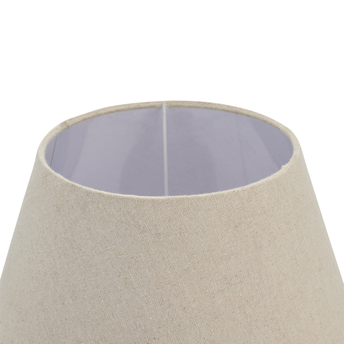 Incia Urn Wooden Table Lamp With Linen Shade