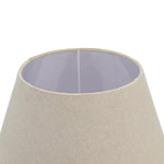 Incia Urn Wooden Table Lamp With Linen Shade