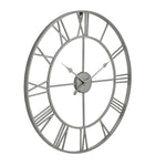 Silver Skeleton Wall Clock