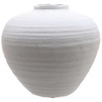 Regola Matt White Ceramic Stone Vase Large Default Title