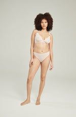 Nudea The Sheer Deco High Leg Brief Black