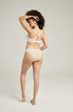 Nudea The Sheer Deco High Leg Brief Black