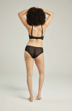 Nudea The Sheer Deco Hipster Brief Black