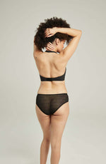 Nudea The Sheer Deco Hipster Brief Black