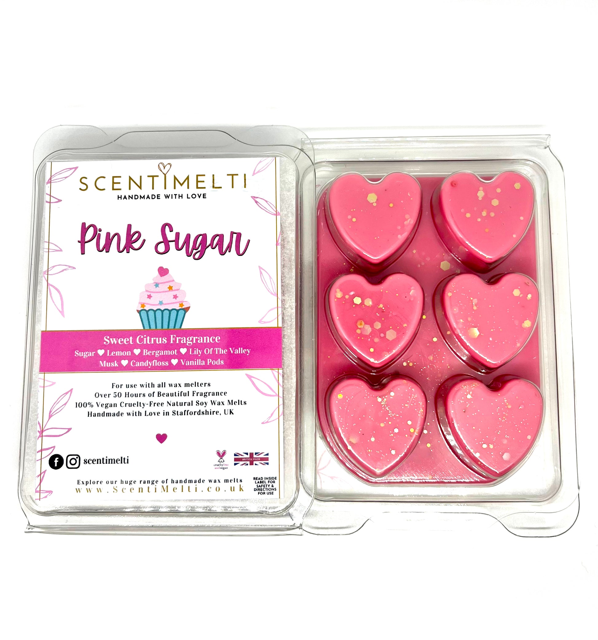 Pink Sugar Inspired Wax Melts - ScentiMelti  Pink Sugar Inspired Wax Melts