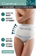 Control Body 311064 Shaping Brief Bianco White