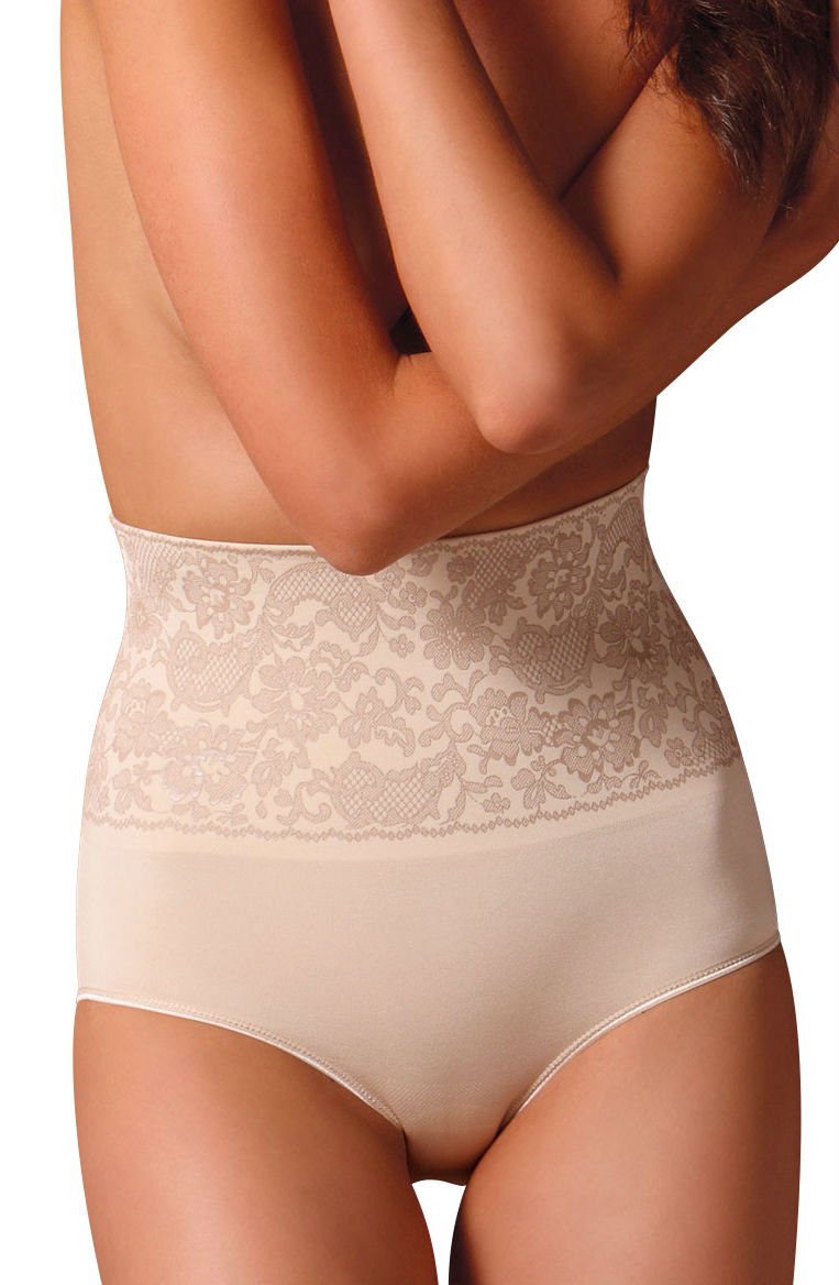 Control Body 311572 Shaping Brief With Screen Print Lace Skin Beige