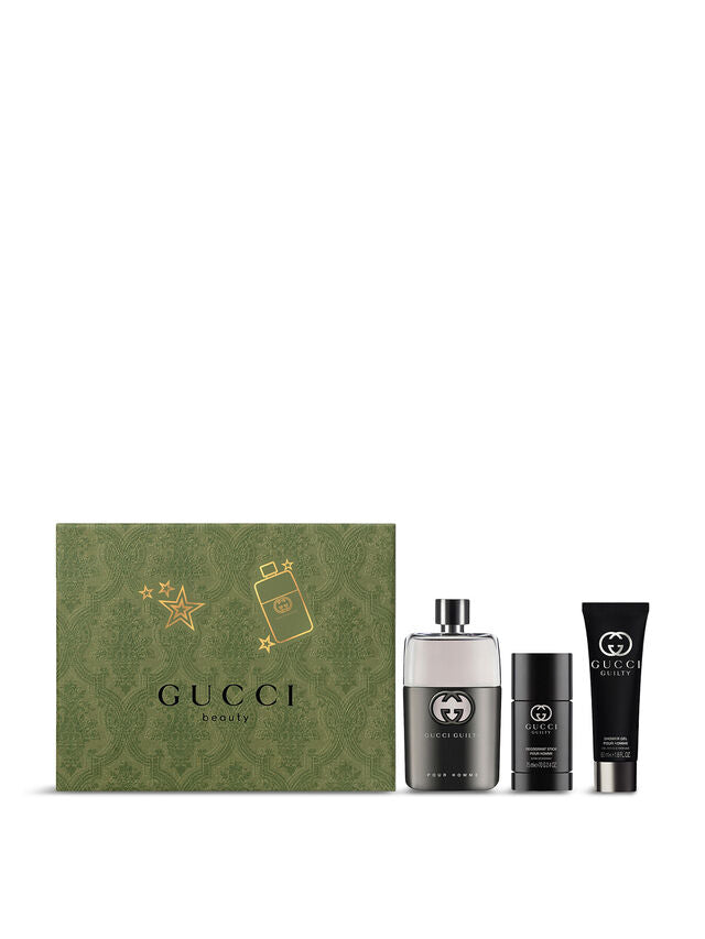 Gucci Guilty Pour Homme 90ml EDT + 50ml Shower Gel + 70g Deodorant for Men Gift Set