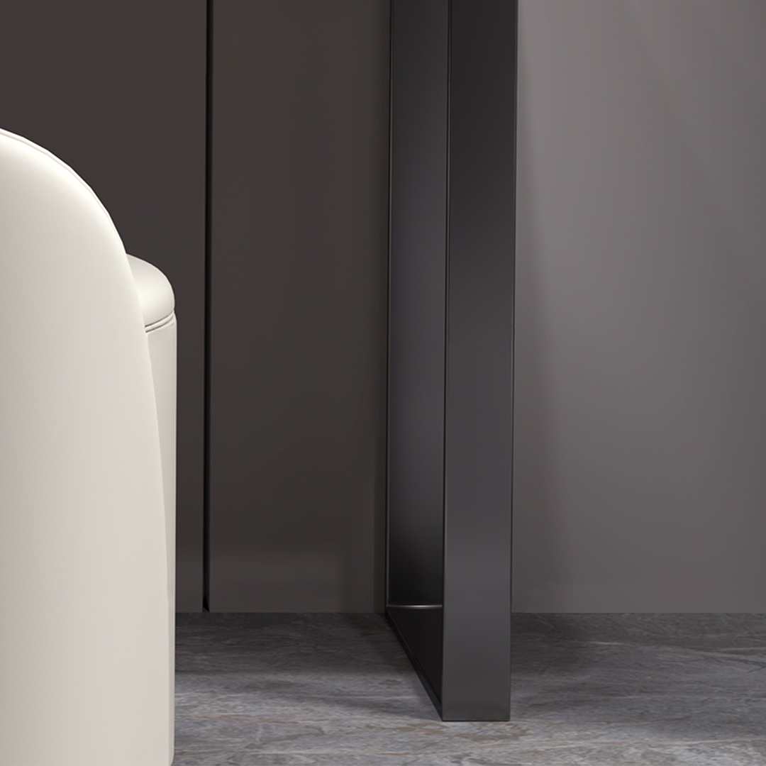 Paulina Modern Dressing Table Mirror With Drawers & LED Light, Solid Wood