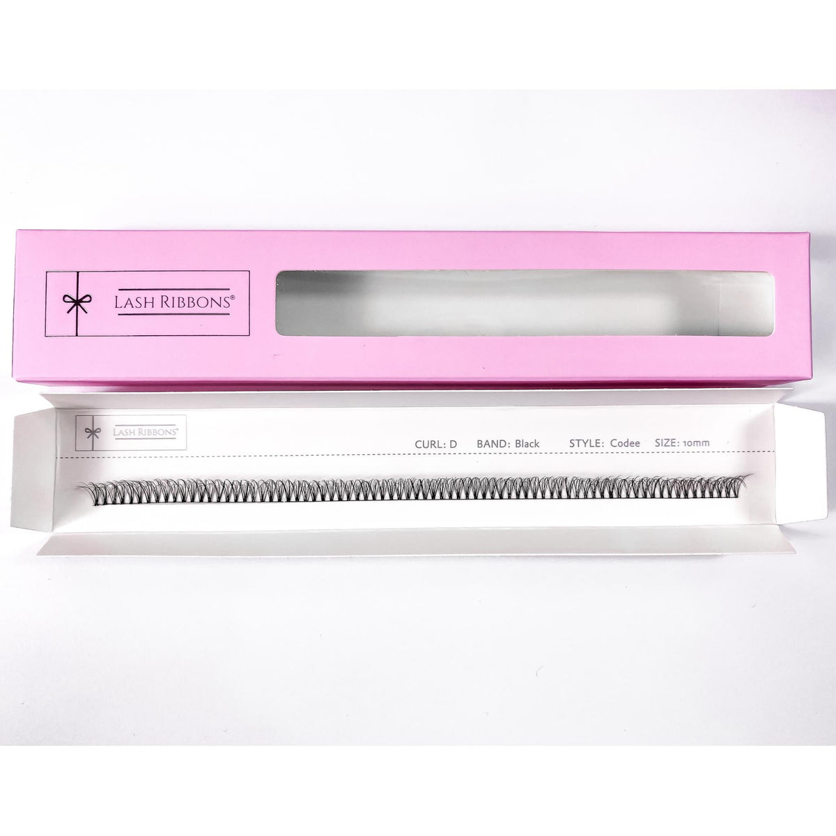 3D 'D' Curl Black Lash Ribbons® Starter Kit (With Ultimate Bond) Codee 10mm