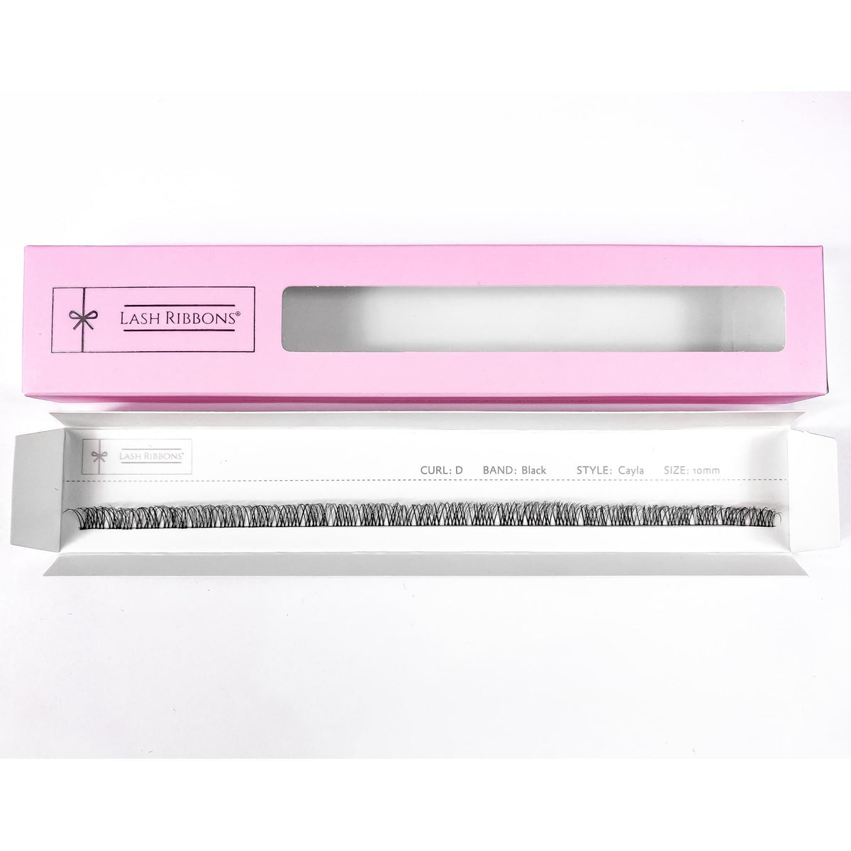 3D 'D' Curl Black Lash Ribbons® Starter Kit (With Ultimate Bond) Cayla 10mm