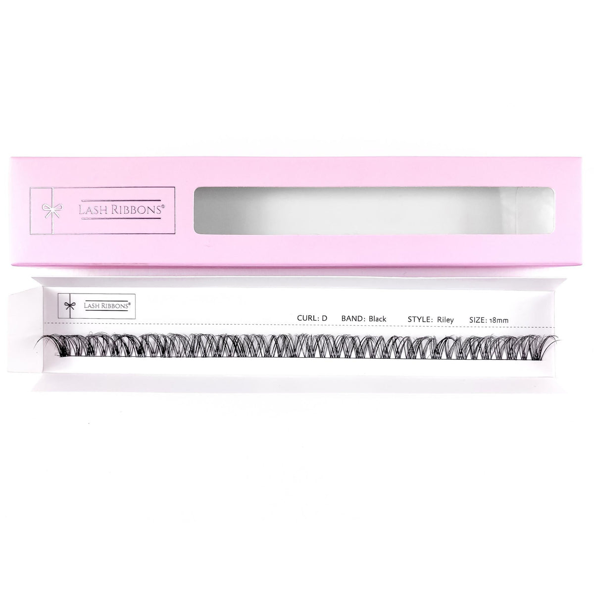 3D 'D' Curl Black Lash Ribbons® Starter Kit (With Ultimate Bond) Riley 18mm