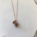 3D PINE CONE NECKLACE