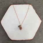 3D PINE CONE NECKLACE