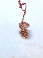 3D PINE CONE NECKLACE