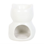White Happy Cat Oil Burner