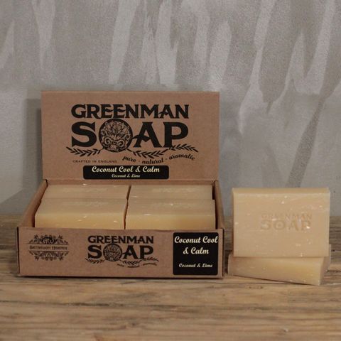 Coconut Cool & Calm Lime Greenman Soap Slice 100g