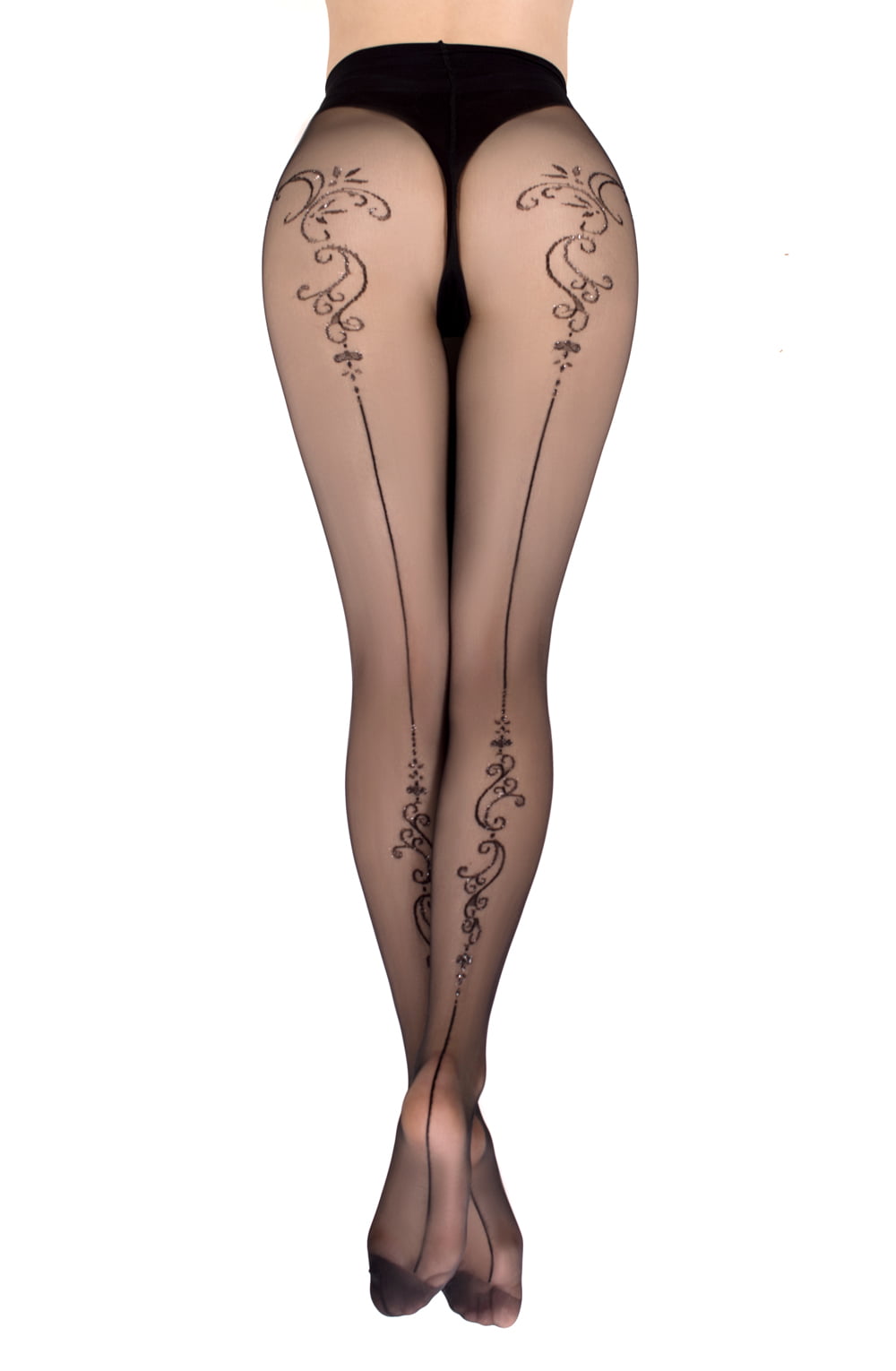 Ballerina 557 Black Hold Ups