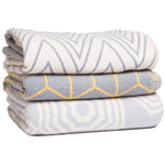 Atlantic Blankets Grey Parasol Single Size Throw Bed Blanket