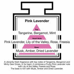 Pairfum London Luxury Reed Diffuser ‘eau de parfum’ 50ml - Pink Lavender - 10 Black Reeds