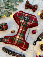 Tartan Me Up - Red & Cream Tartan Design Dog Harness