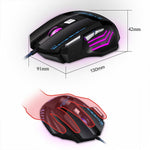 7200 dpi RGB Lighting Luminous Gaming Mouse 7-key Office Computer Mouse LED Gaming