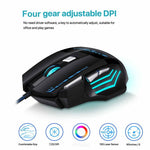 7200 dpi RGB Lighting Luminous Gaming Mouse 7-key Office Computer Mouse LED Gaming