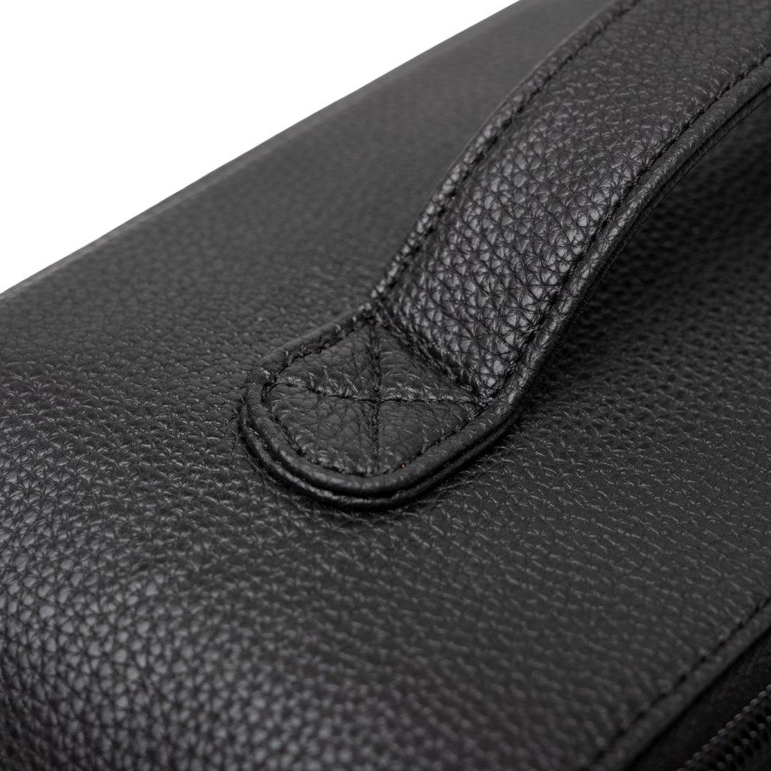 'Freya' Fold-Out Makeup Bag in Black