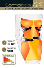 Control Body 810054 Strapless Shaping Dress Nero Black