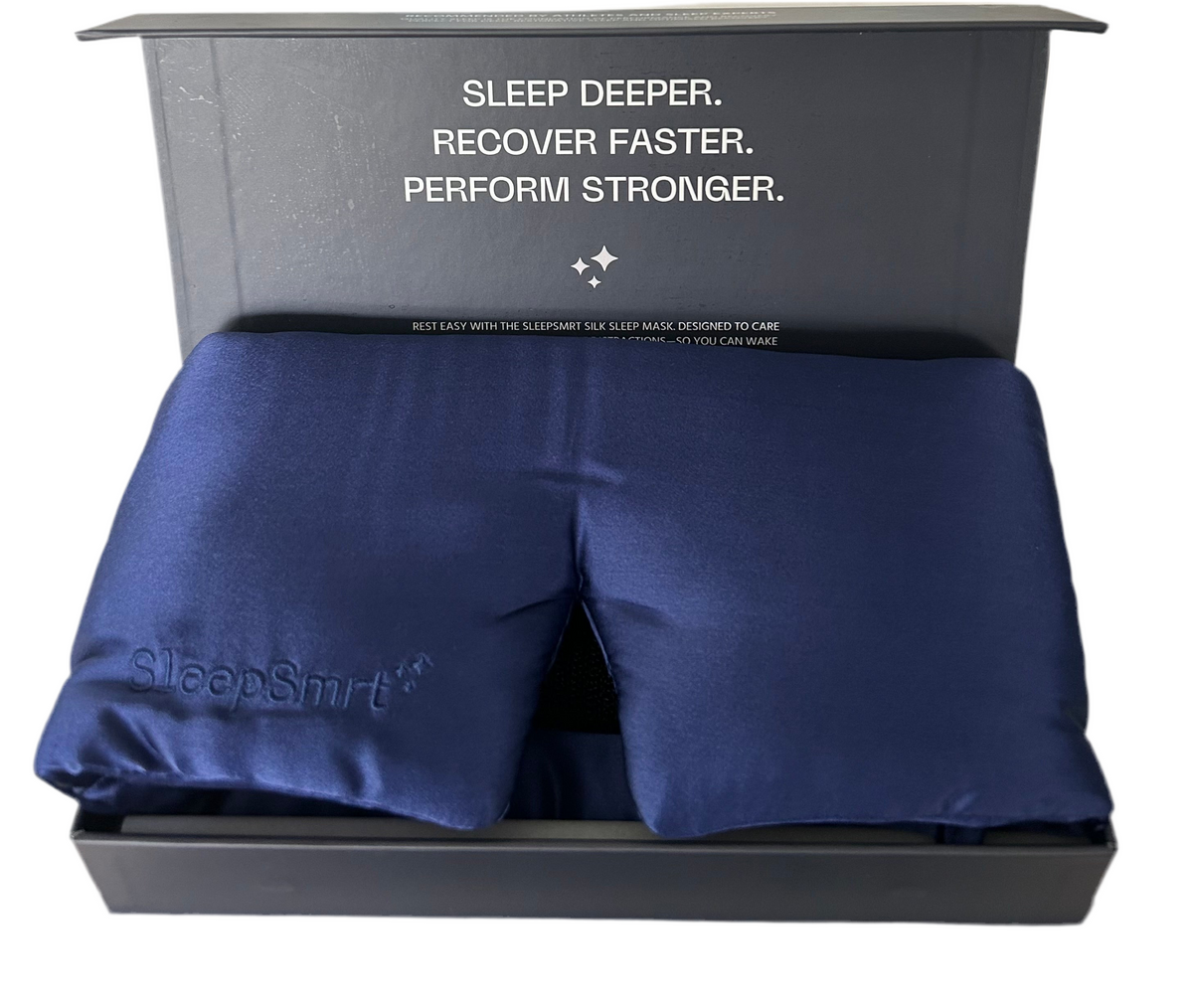 Blackout Silk Sleep Mask - 100% Pure Silk Ultra Soft Adjustable Strap for Deep Sleep & Total Comfort