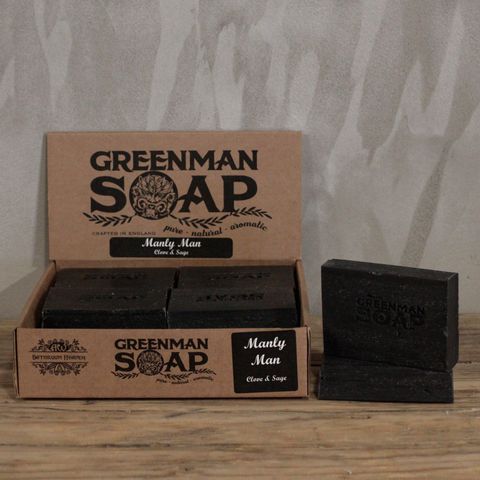 Manly Man Greenman Soap Slice 100g