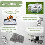 THE SLATE CRUISER - KITTYRAMA CAT CARRIER & HIDEAWAY