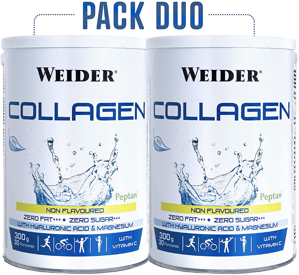 Weider Collagen Peptide Powder, Hyaluronic Acid 300g 30 days Supply