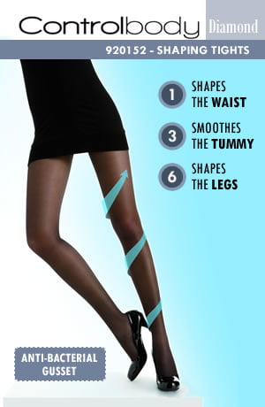 Control Body 920152 Shaping Tights Nero Black