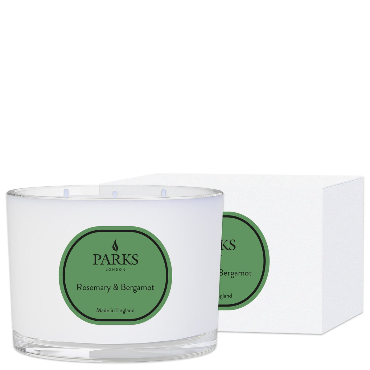 Parks London Vintage Aromatherapy Rosemary & Bergamot 3 Wick Candle 350g
