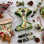 Winter Spruce & Berries Faux Sherpa Fleece Dog Snood