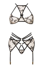 Beauty Night BN6691 Aisha 3 Piece Lingerie Set Black