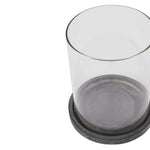 Amalfi Grey Large Hurricane Lantern Candle Holder