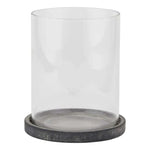 Amalfi Grey Large Hurricane Lantern Candle Holder