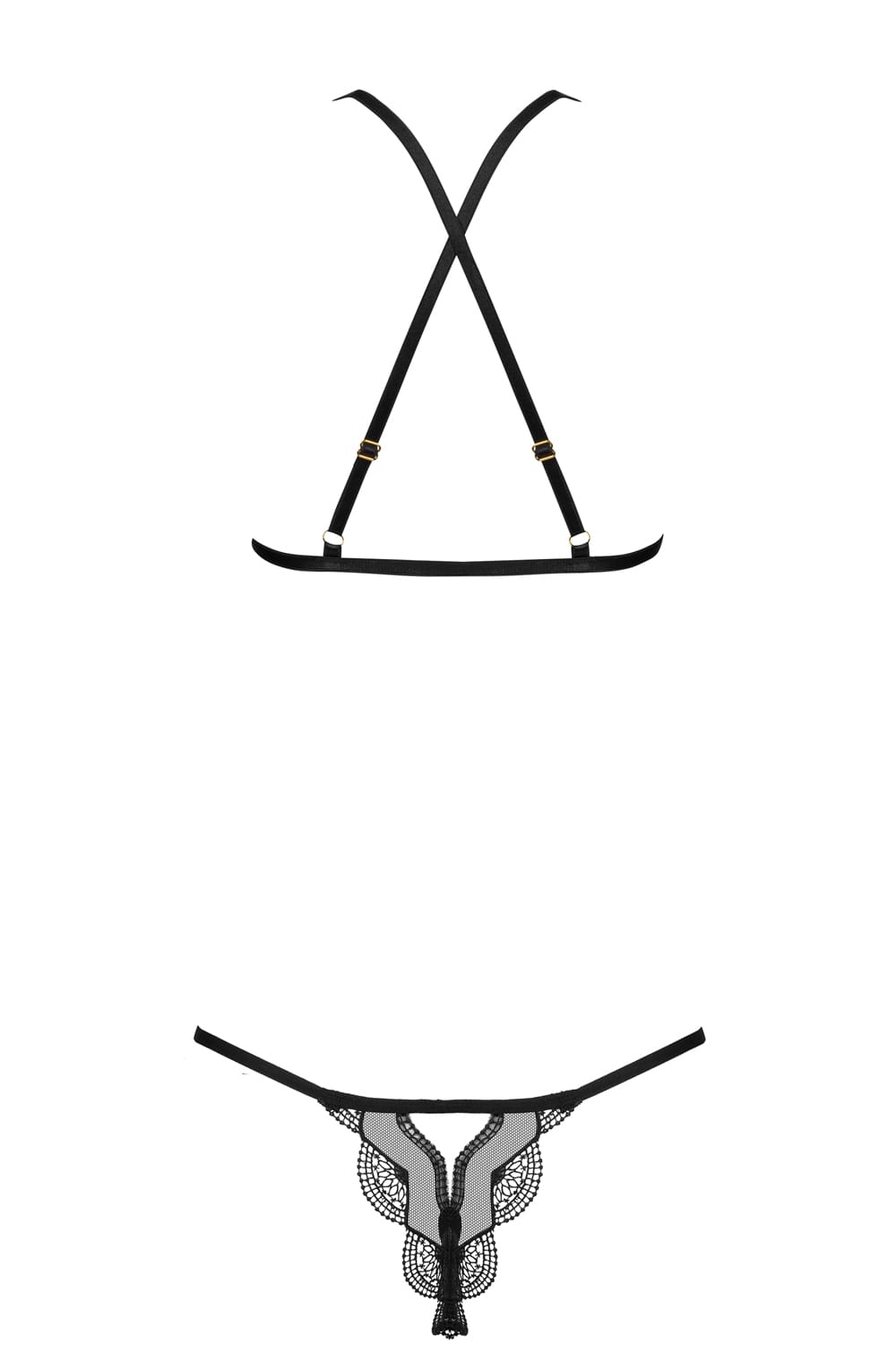 Beauty Night BN6709 Angie Wet Look Lingerie Set